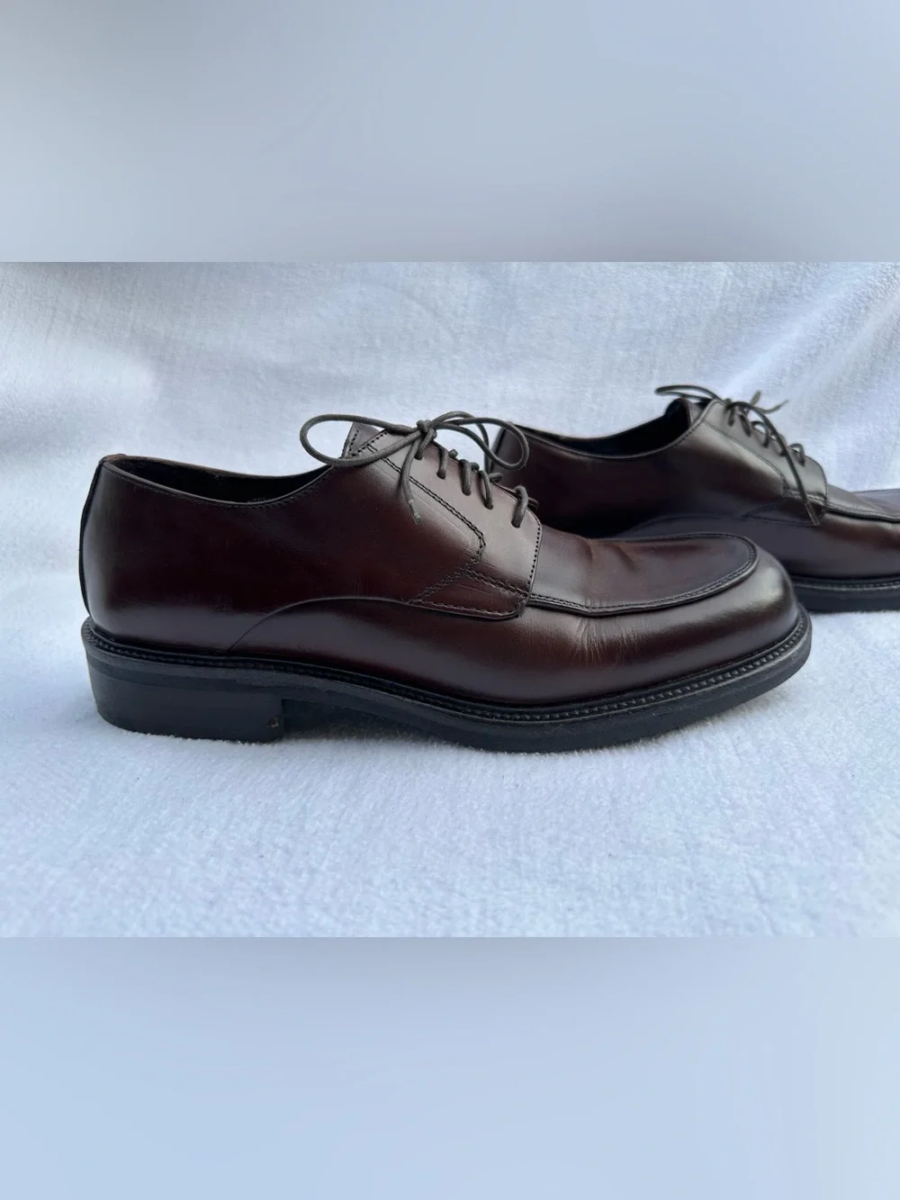 Like New Kenneth Cole Made in Italy Men’s  Leather Shoes Dark Brown Size 10